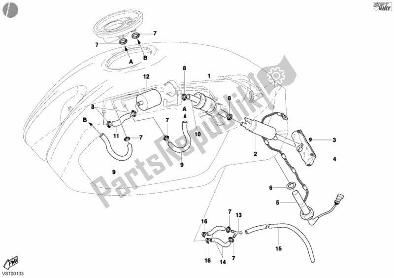 Tutte le parti per il Pompa Di Benzina del Ducati Monster S4 916 2002