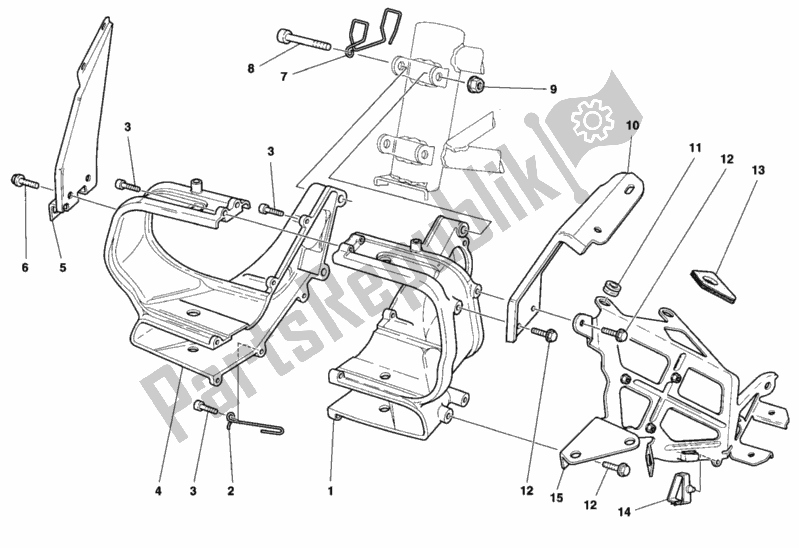 Todas las partes para Soporte, Faro de Ducati Sport ST2 944 1997