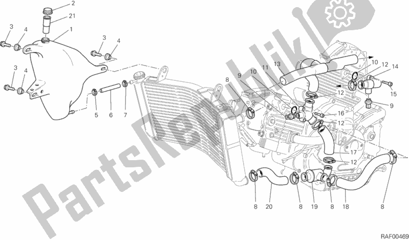 Alle onderdelen voor de Koelcircuit van de Ducati Sport ST2 944 1997