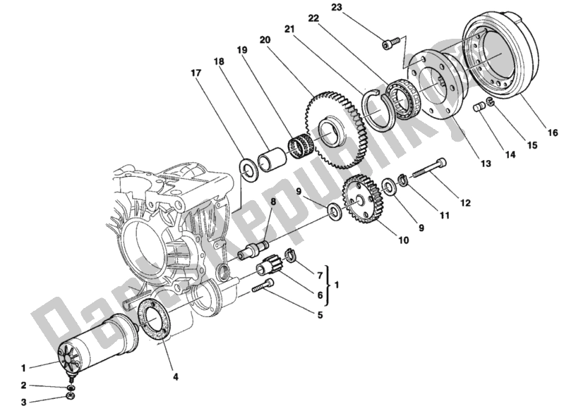 Tutte le parti per il Generatore - Motore Di Avviamento del Ducati Sport ST2 944 1997