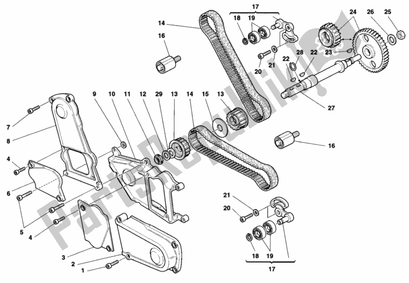 Todas las partes para Correa Dentada de Ducati Sport ST2 944 1997