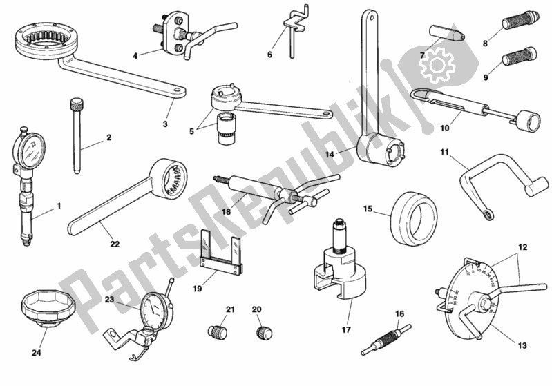 Todas las partes para Taller De Herramientas De Servicio de Ducati Sport ST2 944 1997