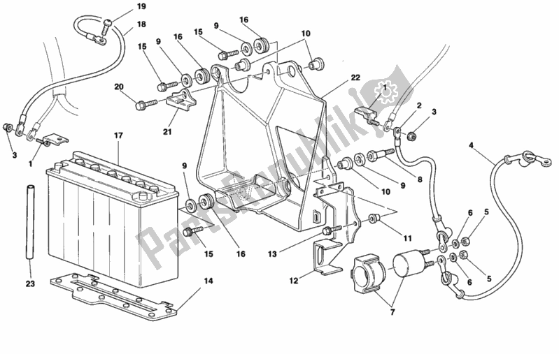 Wszystkie części do Bateria Ducati Sport ST2 944 1998