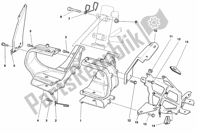 Wszystkie części do Wspornik Reflektora Ducati Sport ST2 944 1998