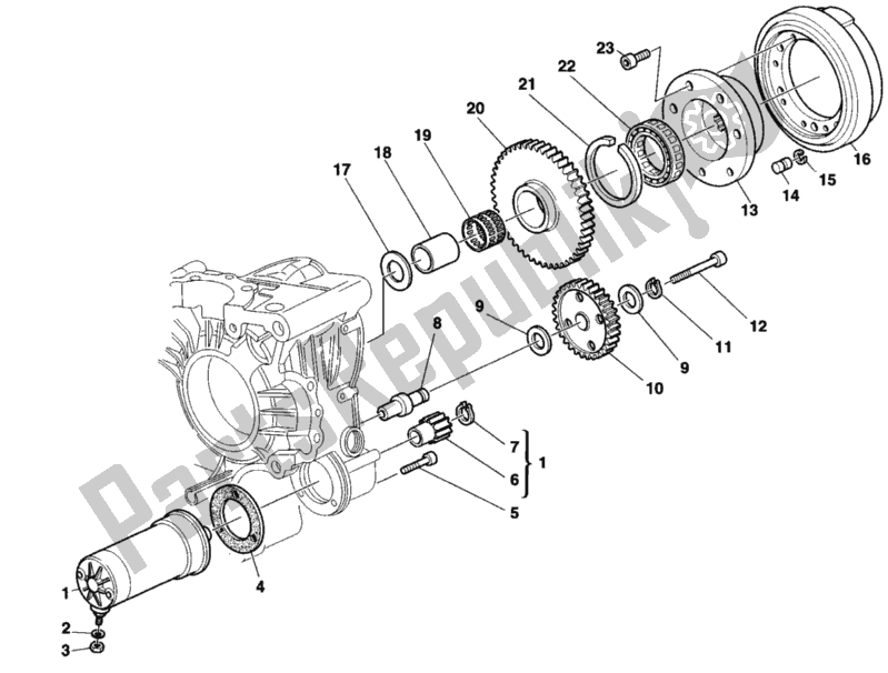 Todas as partes de Gerador - Motor De Partida do Ducati Sport ST2 944 1998