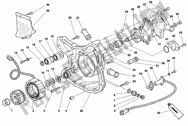 Toutes les pièces pour le Couvercle De Générateur du Ducati Sport ST2 944 1998
