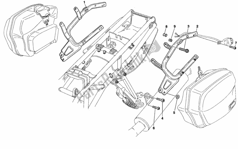 Todas as partes de Fechos De Alforje do Ducati Sport ST2 944 1998