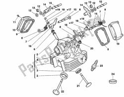 Vertical cylinder head