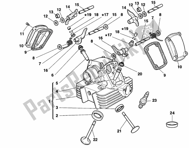 Todas las partes para Culata Vertical de Ducati Sport ST2 944 1998