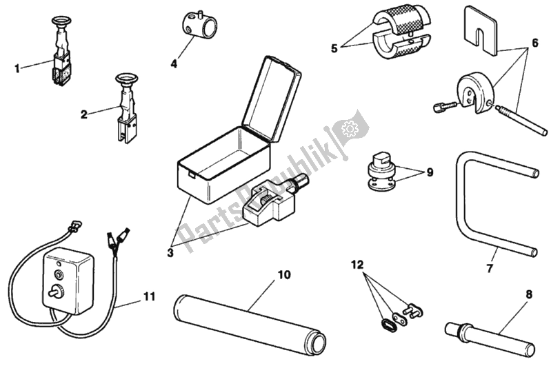 All parts for the Workshop Service Tools, Frame of the Ducati Sport ST2 944 1998