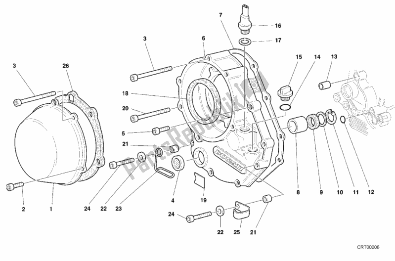 Todas las partes para Tapa Del Embrague de Ducati Sport ST2 944 1999