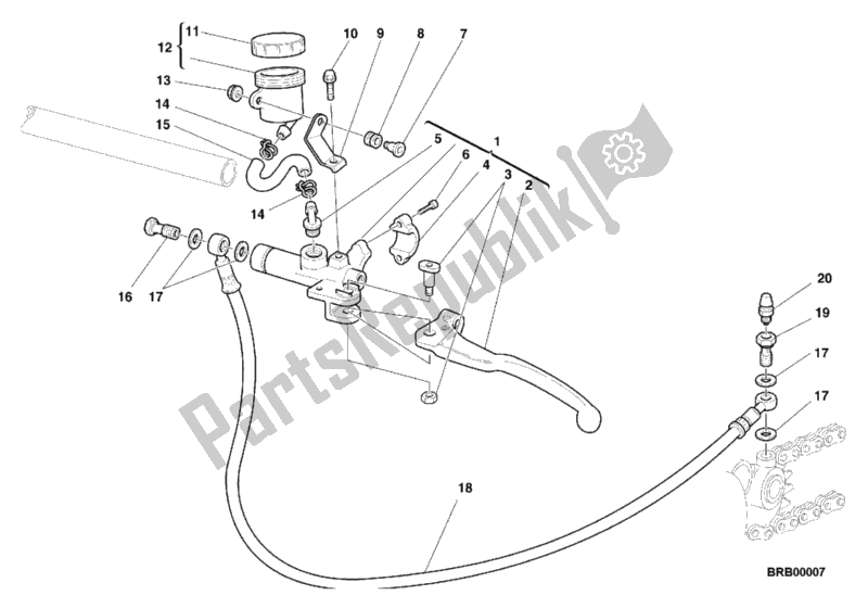 Todas las partes para Cilindro Maestro Del Embrague de Ducati Sport ST2 944 1999