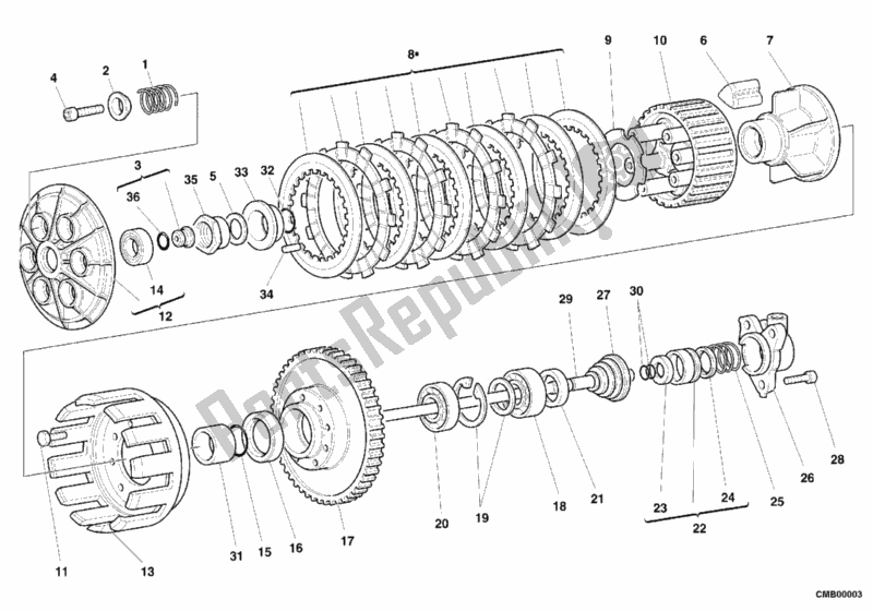 Tutte le parti per il Frizione del Ducati Sport ST2 944 1999