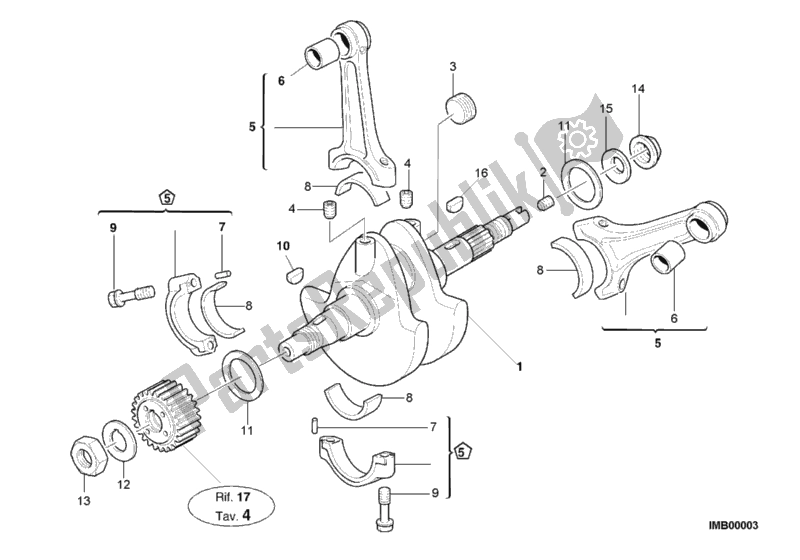 Todas las partes para Cigüeñal de Ducati Sport ST2 944 1999