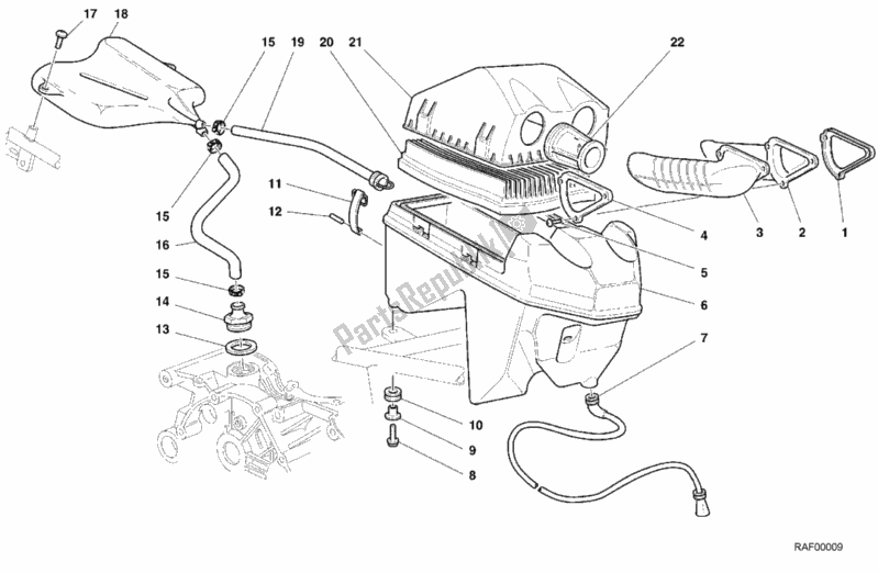 Tutte le parti per il Presa del Ducati Sport ST2 944 1999