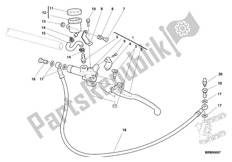 Todas las partes para Cilindro Maestro Del Embrague de Ducati Sport ST2 944 2000