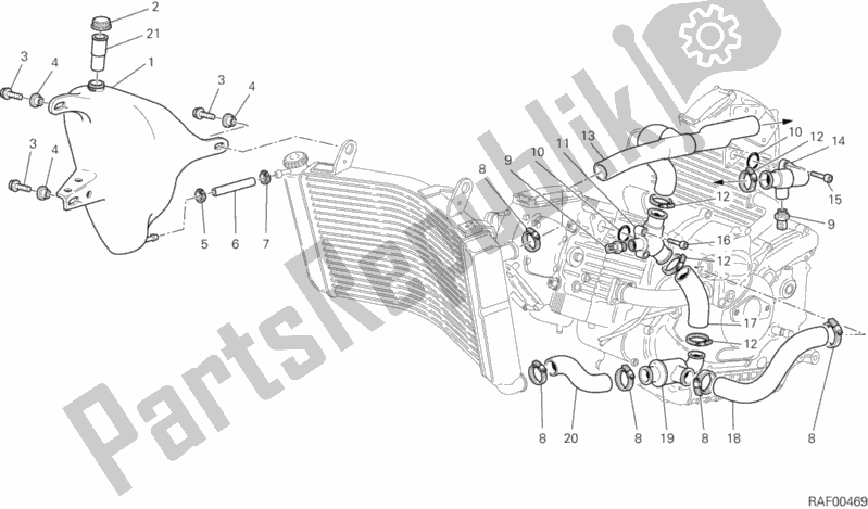 Tutte le parti per il Circuito Di Raffreddamento del Ducati Sport ST2 944 2000
