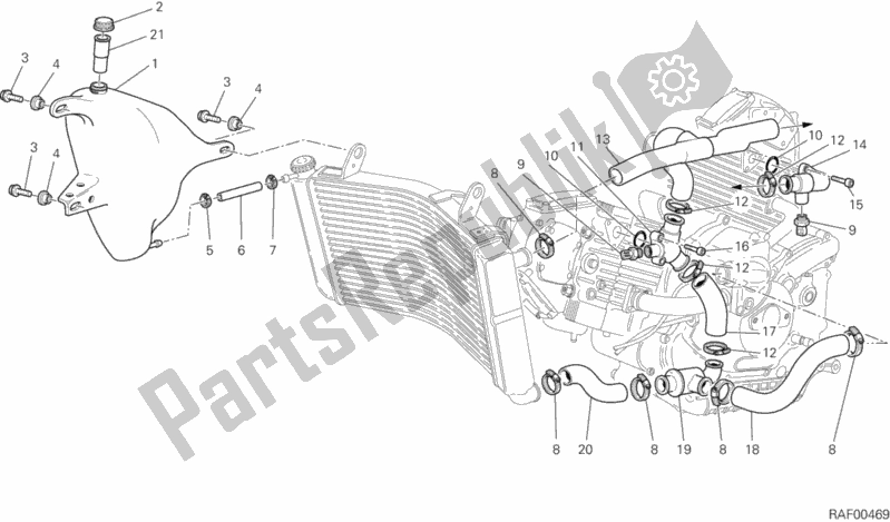 Toutes les pièces pour le Circuit De Refroidissement du Ducati Sport ST2 944 2000