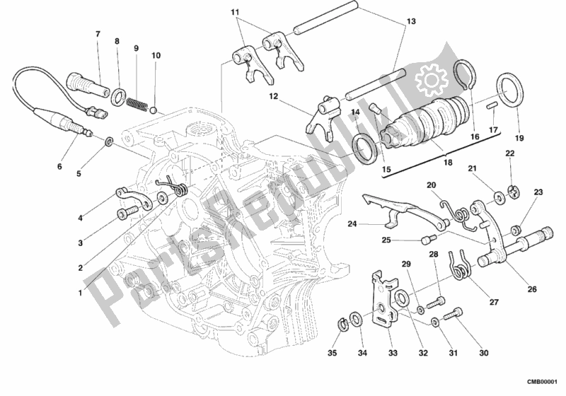 Wszystkie części do Mechanizm Zmiany Biegów Ducati Sport ST2 944 2000