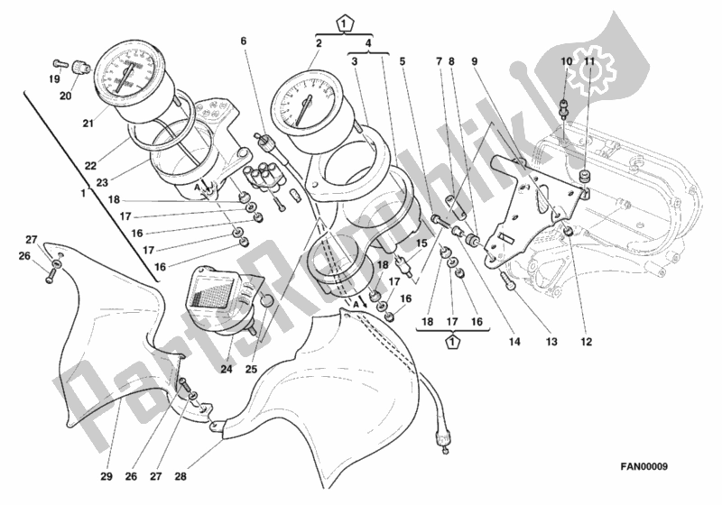 Tutte le parti per il Metro del Ducati Sport ST2 944 2000