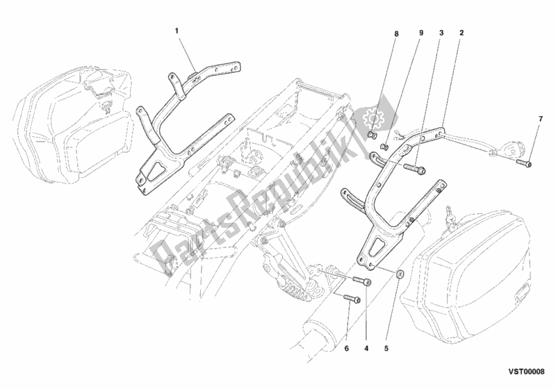 Wszystkie części do Zapi? Cia Do Sakw Ducati Sport ST2 944 2000