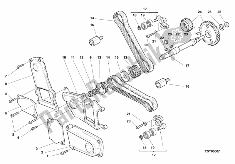 Todas las partes para Correa Dentada de Ducati Sport ST2 944 2000