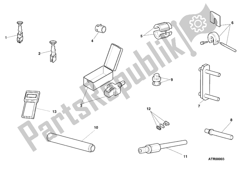 Toutes les pièces pour le Outils De Service D'atelier, Châssis du Ducati Sport ST2 944 2000