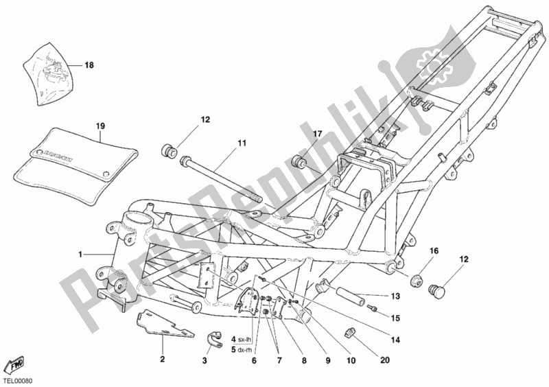 Toutes les pièces pour le Cadre du Ducati Sport ST2 944 2002