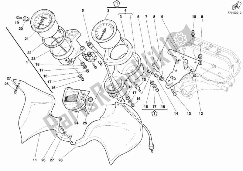 Toutes les pièces pour le Mètre du Ducati Sport ST2 944 2002
