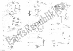 attrezzi di servizio dell'officina, motore