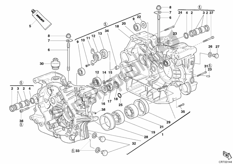 Tutte le parti per il Carter del Ducati Sport ST2 944 2003