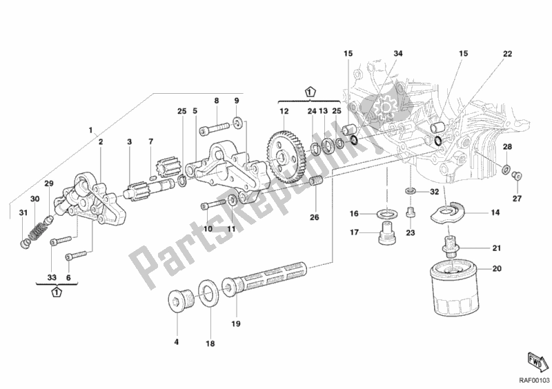 Wszystkie części do Pompa Oleju - Filtr Ducati Sport ST2 944 2003
