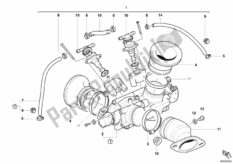 Todas las partes para Cuerpo Del Acelerador de Ducati Sport ST2 944 2003