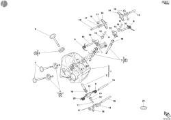 Horizontal cylinder head