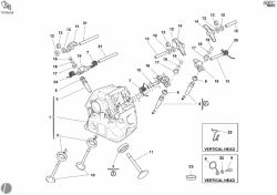 Vertical cylinder head