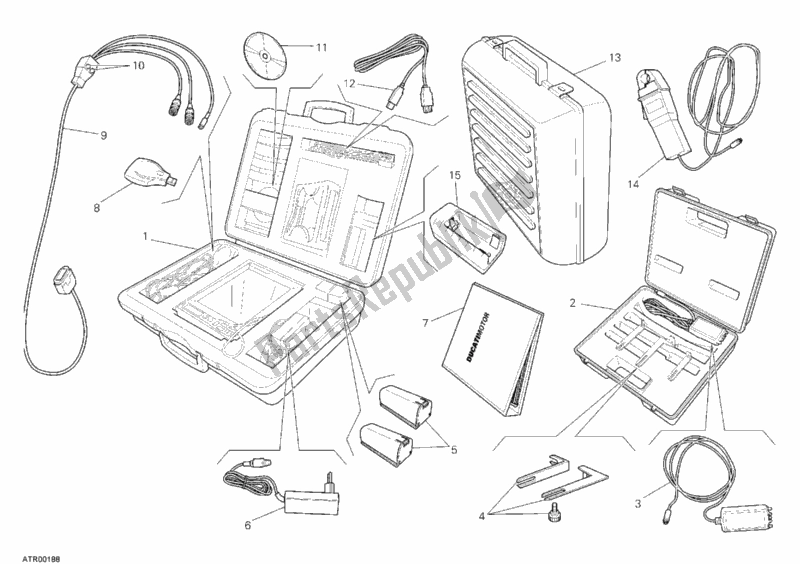 Todas las partes para Comprobar Los Dds Del Instrumento de Ducati Sport ST3 1000 2006