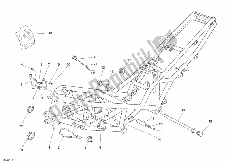 Todas las partes para Marco de Ducati Sport ST3 1000 2006