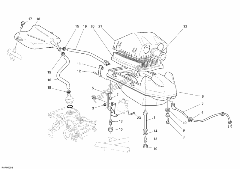 Tutte le parti per il Presa del Ducati Sport ST3 1000 2006