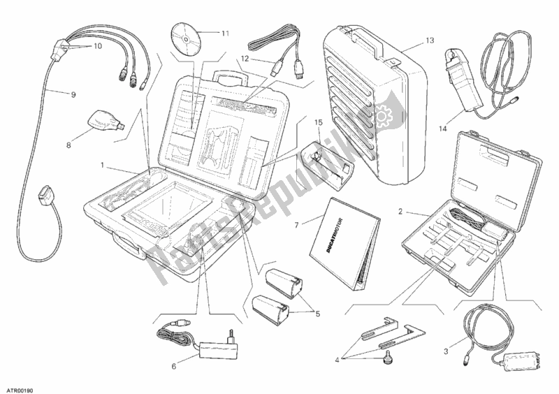 Tutte le parti per il Controllare I Dds Dello Strumento del Ducati Sport ST3 1000 2007