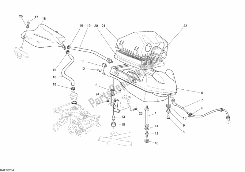 Todas las partes para Consumo de Ducati Sport ST3 1000 2007