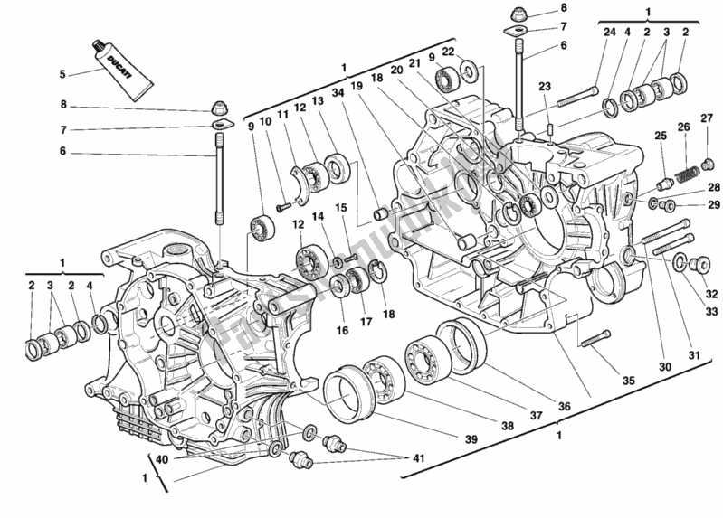 Todas las partes para Caja Del Cigüeñal de Ducati Sport ST4 916 1999