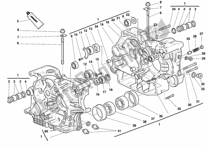 Todas as partes de Bloco Do Motor do Ducati Sport ST4 916 1999