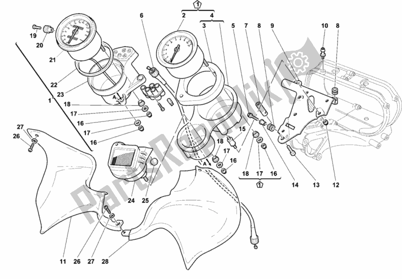 Tutte le parti per il Metro del Ducati Sport ST4 916 1999