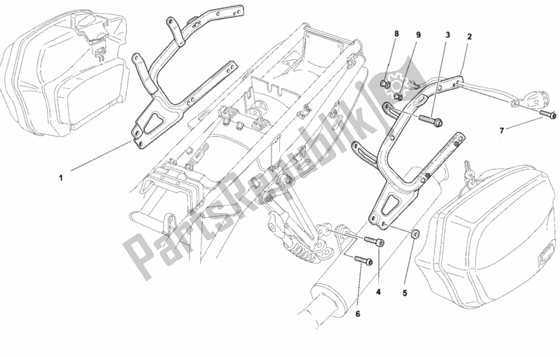 Todas las partes para Sujetadores De Maletas de Ducati Sport ST4 916 1999