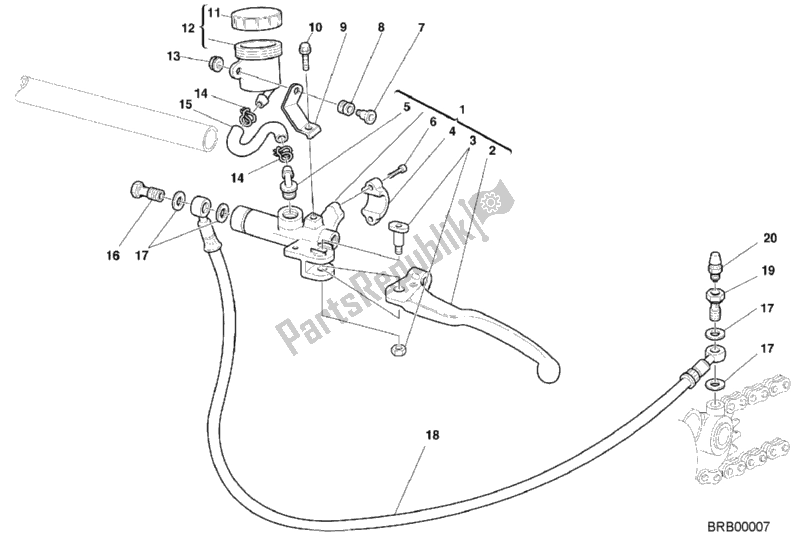 Todas las partes para Cilindro Maestro Del Embrague de Ducati Sport ST4 916 2000