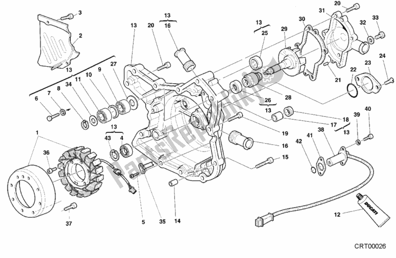 Todas las partes para Cubierta Del Generador de Ducati Sport ST4 916 2000