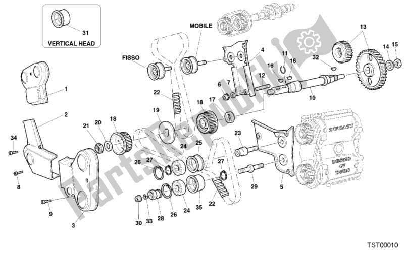 Todas las partes para Correa Dentada de Ducati Sport ST4 916 2000