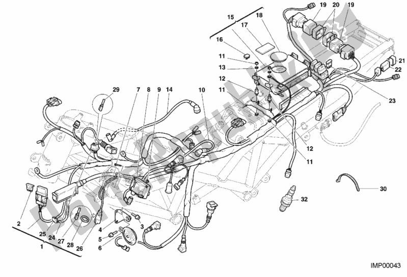 Todas las partes para Arnés De Cableado de Ducati Sport ST4 916 2000