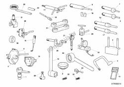 attrezzi di servizio dell'officina, motore