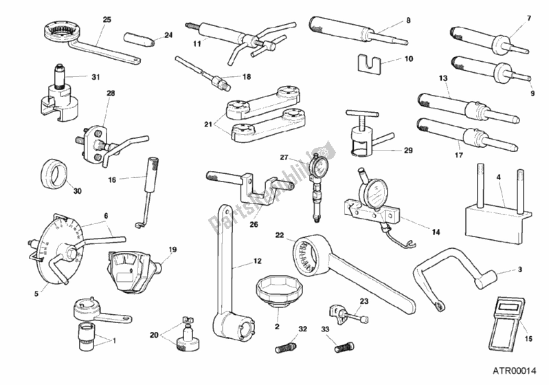 Todas las partes para Herramientas De Servicio De Taller, Motor de Ducati Sport ST4 916 2000